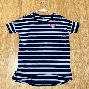 old navy striped embroidered shirt